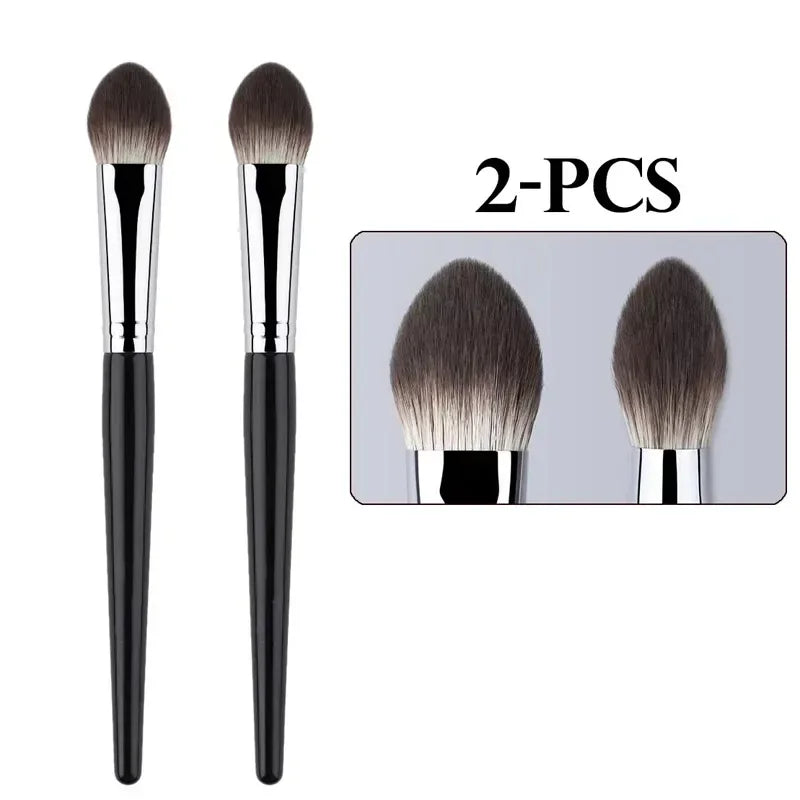 1/2PCS Peach Brush blusher cœur – Petit pinceau plat précis pour poudre, crème et blush liquide