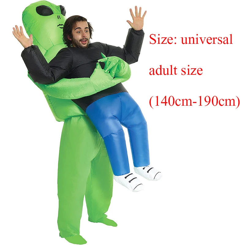 ET-Aliens Inflatable Costume – Scary Monster Cosplay for Adults & Kids, Halloween, Christmas, Thanksgiving, Party, Festival Costume
