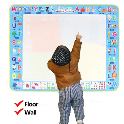 100x80CM Montessori Magic Drawing Board – Tapis de doodle réutilisable pour enfants Formation à l'art éducatif et au contrôle du stylo