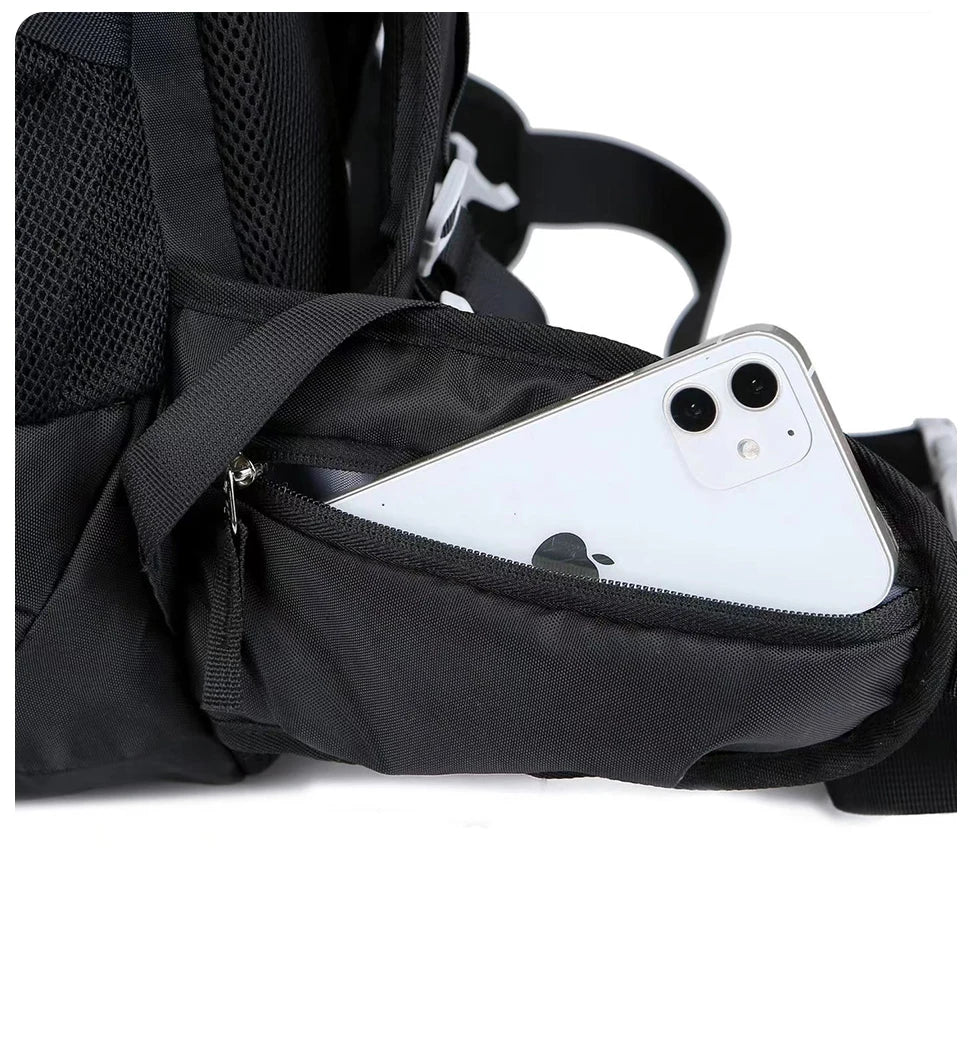 WESTTUNE 50L Sac à dos de randonnée imperméable avec couverture de pluie – Sac de voyage et d'alpinisme multifonctionnel