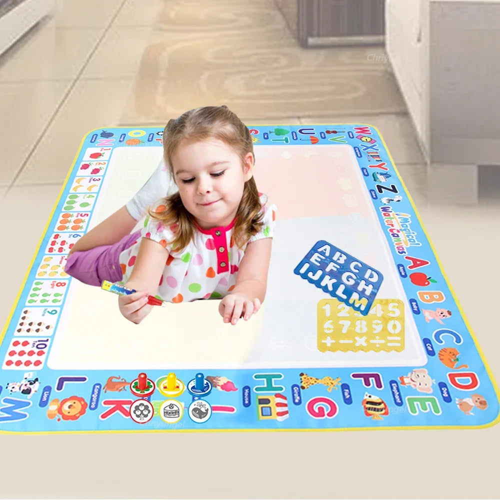 100x80CM Montessori Magic Drawing Board – Tapis de doodle réutilisable pour enfants Formation à l'art éducatif et au contrôle du stylo