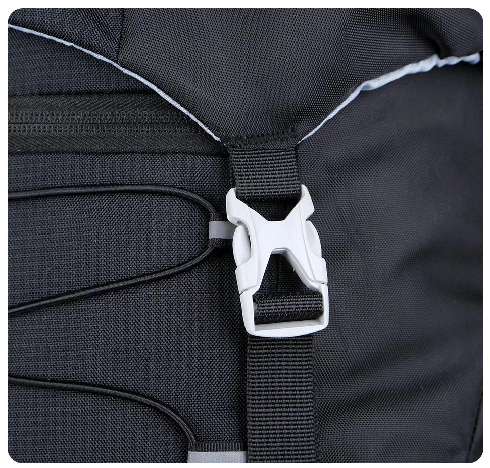 WESTTUNE 50L Sac à dos de randonnée imperméable avec couverture de pluie – Sac de voyage et d'alpinisme multifonctionnel