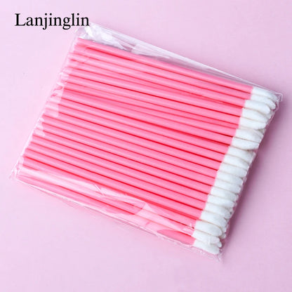 Lanjinglin 5/50 Pcs Disposable Lip Brush Makeup Brushes – Lipstick Applicator Wands & Eyelash Extension Tool, Professional Beauty Accessories