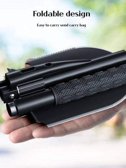 1PC Outdoor pliable Camping Shovel – Outil multifonctionnel d'entrenching de randonnée, Portable Garden & Survival Shovel