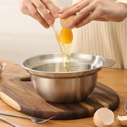 304 Stainless Steel Vegetable Washing Basin & Strainer – Multi-Purpose Rice Washer, Fruit Filter, Kitchen Drain Basket