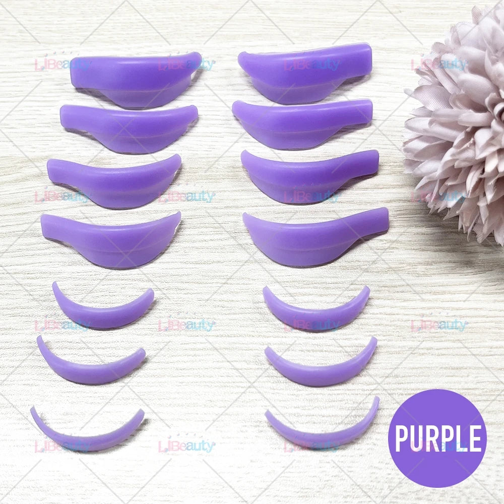 Libeauty 7 Paris Reusable Lash Lift Shield Pads – Silicone Cils Curler & Curling Iron Accessoires, outil de maquillage