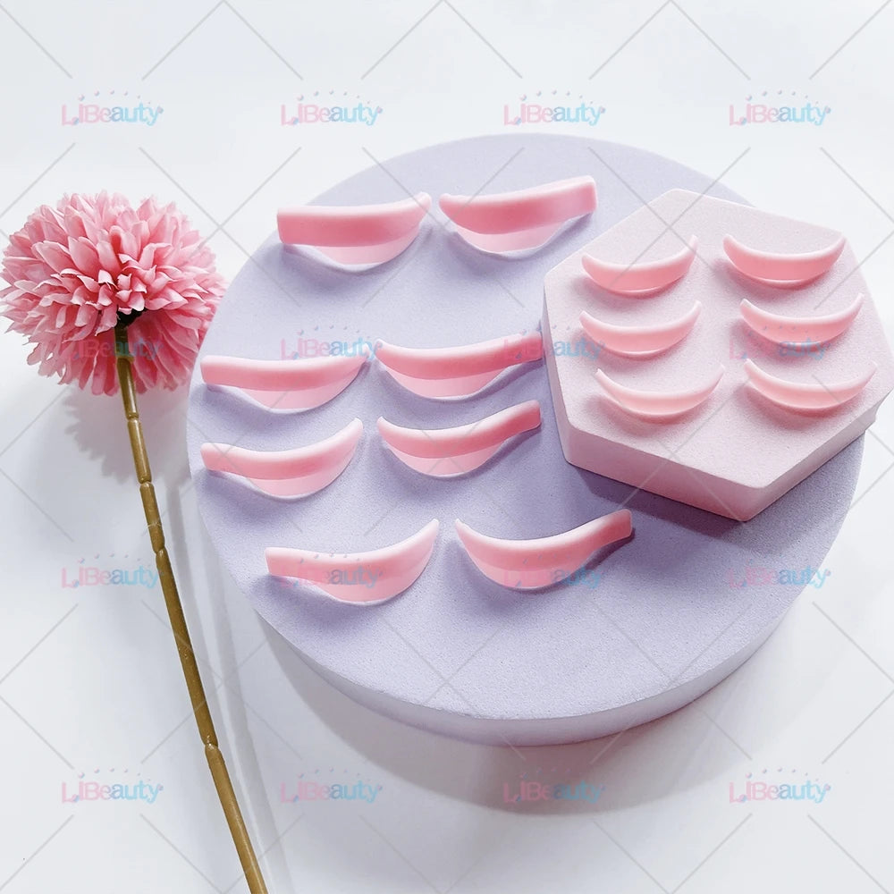 Libeauty 7 Paris Reusable Lash Lift Shield Pads – Silicone Cils Curler & Curling Iron Accessoires, outil de maquillage