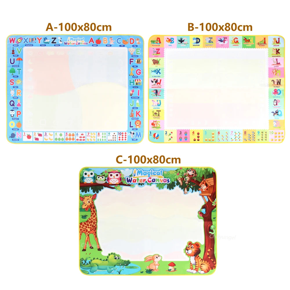 100x80CM Montessori Magic Drawing Board – Tapis de doodle réutilisable pour enfants Formation à l'art éducatif et au contrôle du stylo