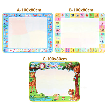 100x80CM Montessori Magic Drawing Board – Tapis de doodle réutilisable pour enfants Formation à l'art éducatif et au contrôle du stylo