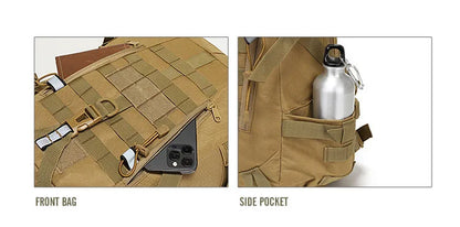 40L Tactical Reflective Backpack – Military Molle Outdoor Rucksack | Hiking, Camping, Hunting & Travel Bag