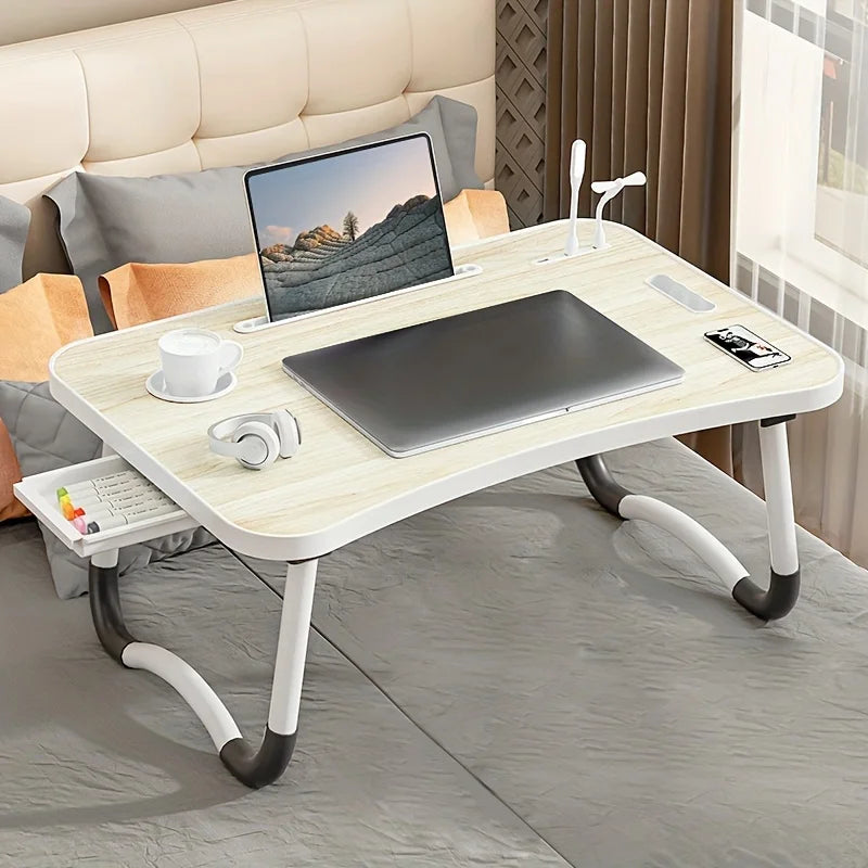 Table de lit portable ultra large – Bureau d'ordinateur pliable pour lit, canapé ou plancher