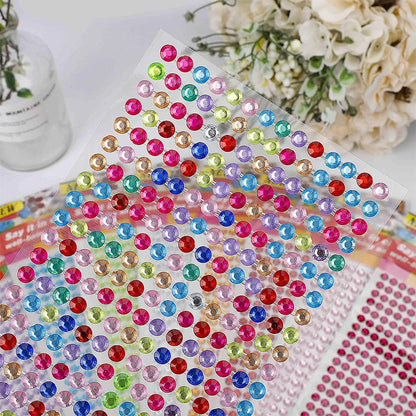 1040/900/504Pcs Stickers auto-adhésifs pour boîtiers, cartes et artisanat en cristal bricolage en strass