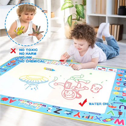 100x80CM Montessori Magic Drawing Board – Tapis de doodle réutilisable pour enfants Formation à l'art éducatif et au contrôle du stylo