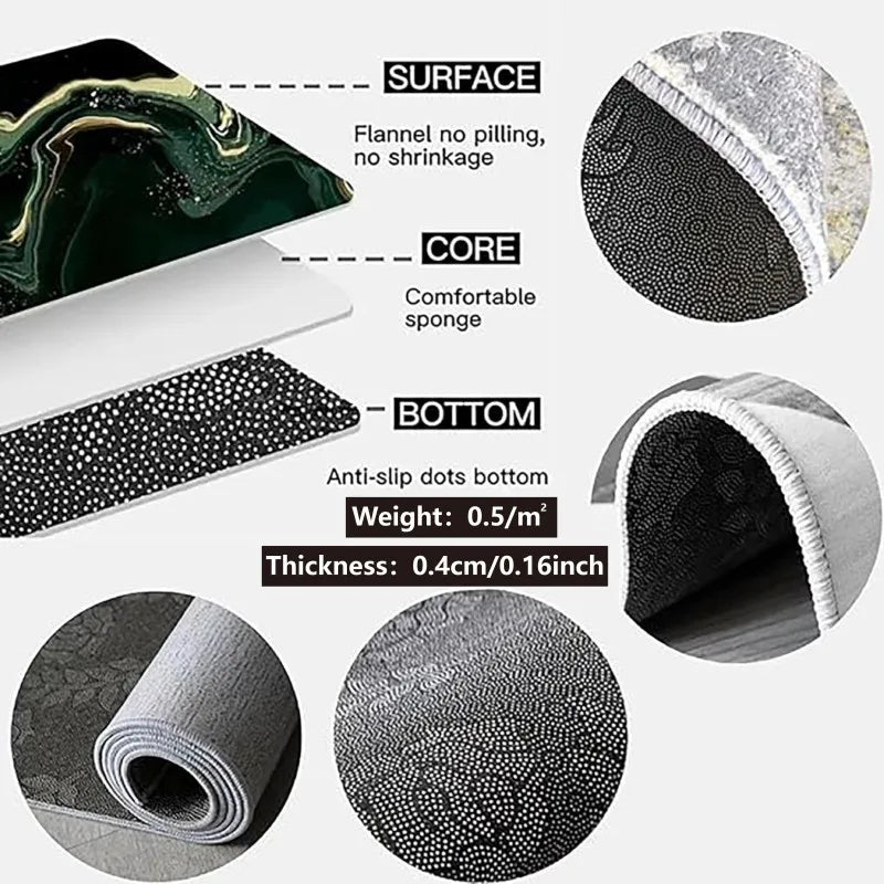 Tapis de bureau VIKAMA – Tapis antidérapant résistant à l'usure pour la protection des planchers