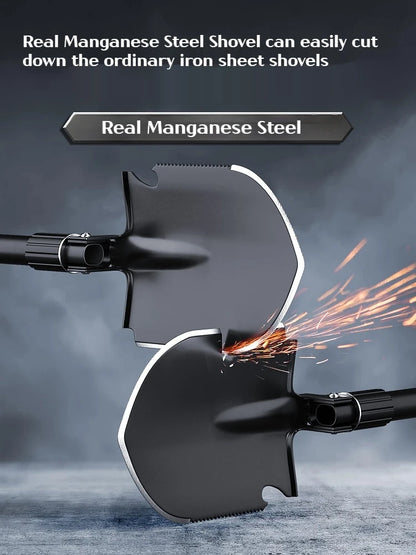 1PC Outdoor pliable Camping Shovel – Outil multifonctionnel d'entrenching de randonnée, Portable Garden & Survival Shovel