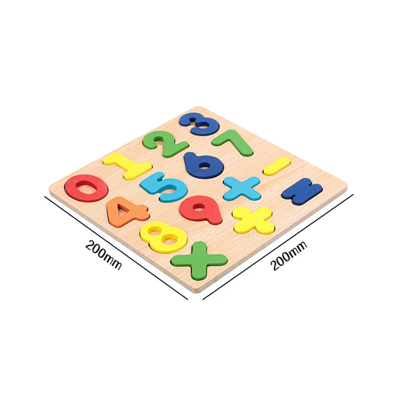 Alphabet pour enfants & Puzzle en bois – Jouet éducatif préscolaire Montessori