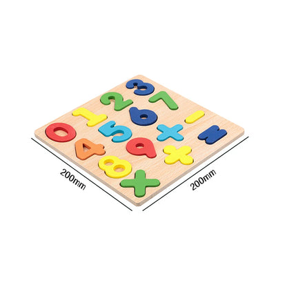 Alphabet pour enfants & Puzzle en bois – Jouet éducatif préscolaire Montessori