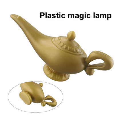 Costume de lampe Aladin Genie Prop – théière décorative vintage, ornement de lampe magique rétro pour Halloween, décoration de Noël et de fête