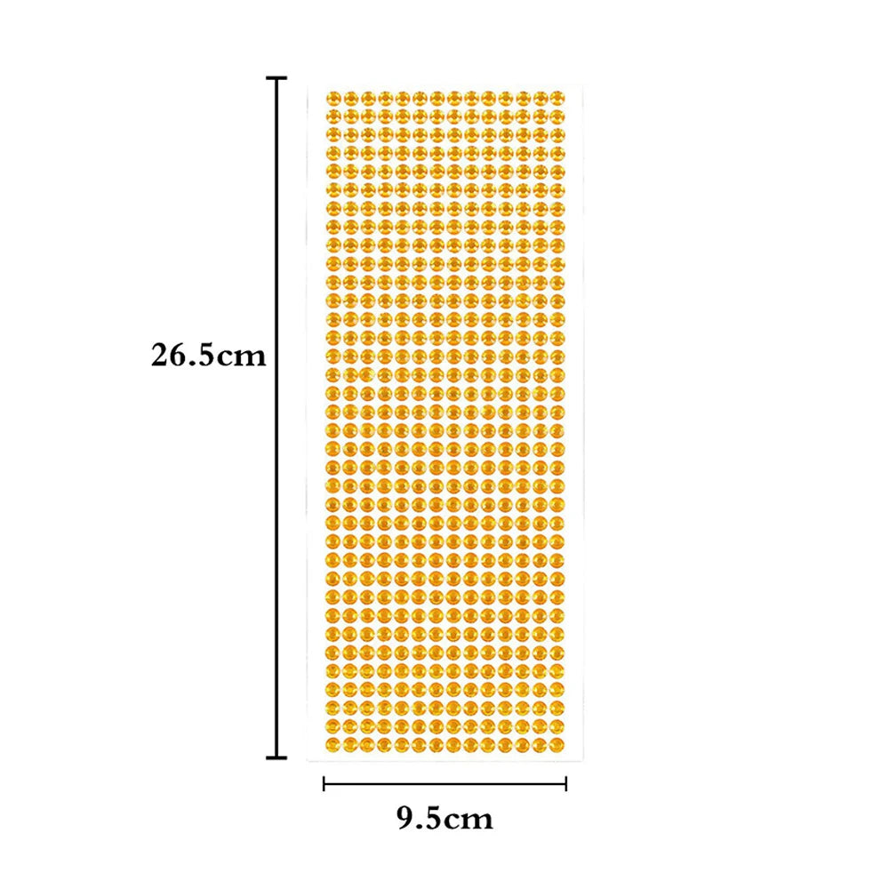 1040/900/504Pcs Stickers auto-adhésifs pour boîtiers, cartes et artisanat en cristal bricolage en strass