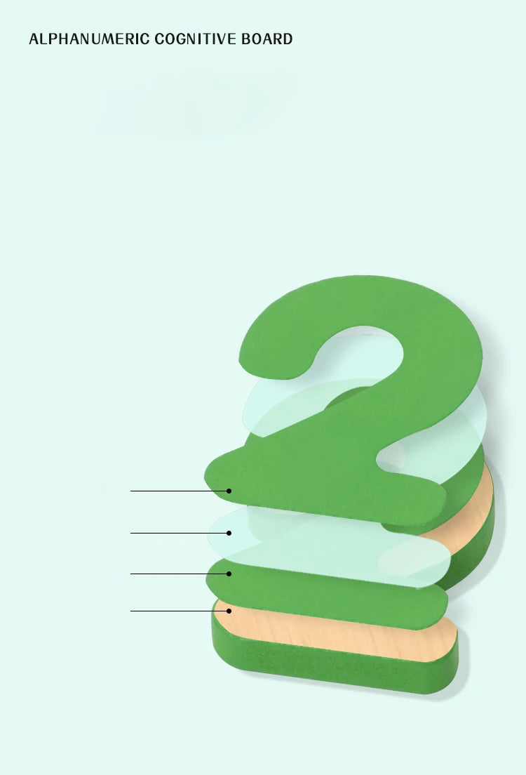 Alphabet pour enfants & Puzzle en bois – Jouet éducatif préscolaire Montessori