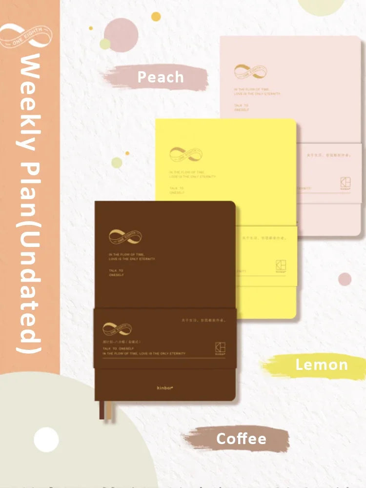 Kinbor Weekly Planner Notebook – Undated Daily & Monthly Agenda Journa