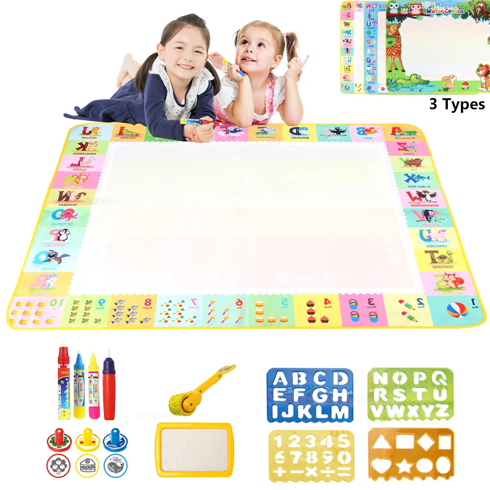 100x80CM Montessori Magic Drawing Board – Tapis de doodle réutilisable pour enfants Formation à l'art éducatif et au contrôle du stylo