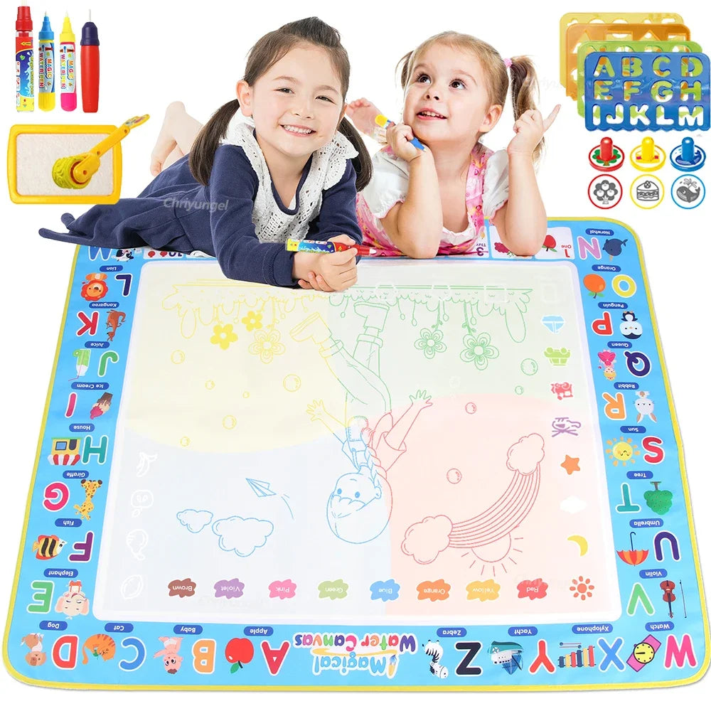 100x80CM Montessori Magic Drawing Board – Tapis de doodle réutilisable pour enfants Formation à l'art éducatif et au contrôle du stylo