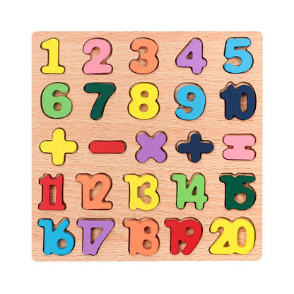 Alphabet pour enfants & Puzzle en bois – Jouet éducatif préscolaire Montessori