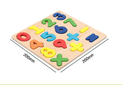 Alphabet pour enfants & Puzzle en bois – Jouet éducatif préscolaire Montessori