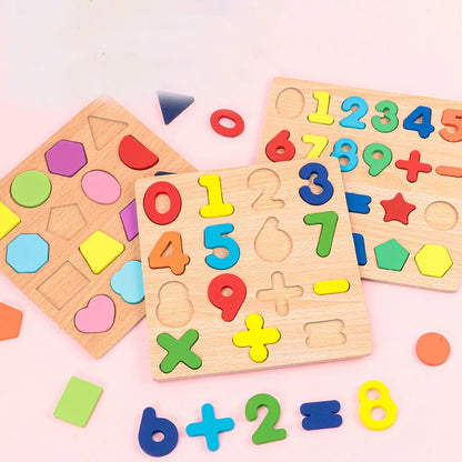 Alphabet pour enfants & Puzzle en bois – Jouet éducatif préscolaire Montessori