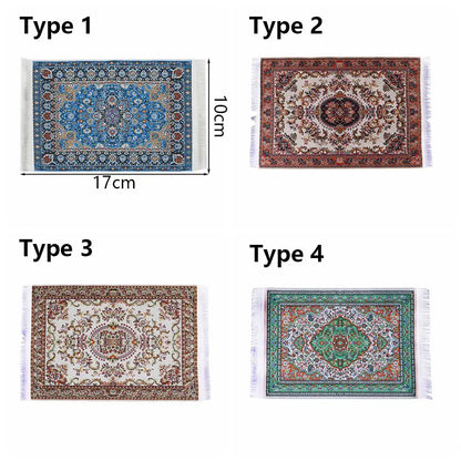1:12 Échelle de style turc Miniature Dollhouse Tapis – Revêtement de sol pour jouer des accessoires de maison et de poupée