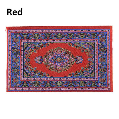 1:12 Échelle de style turc Miniature Dollhouse Tapis – Revêtement de sol pour jouer des accessoires de maison et de poupée