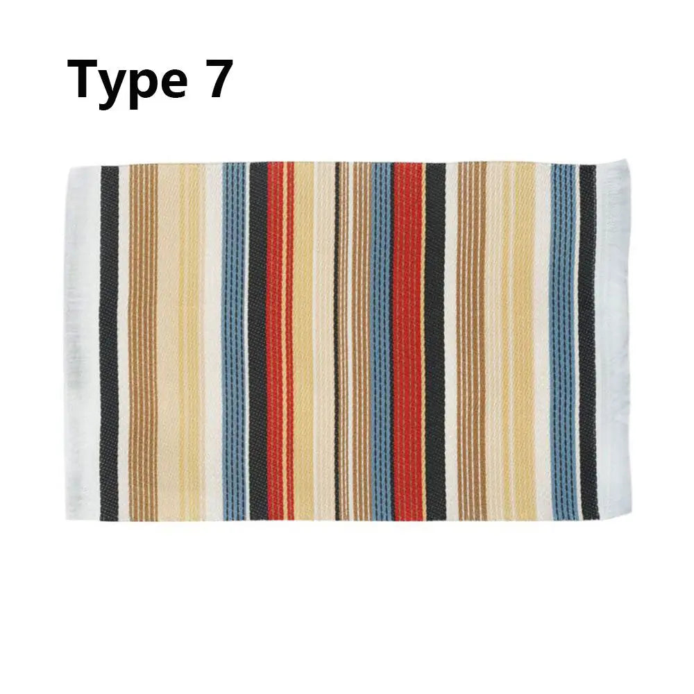 1:12 Échelle de style turc Miniature Dollhouse Tapis – Revêtement de sol pour jouer des accessoires de maison et de poupée