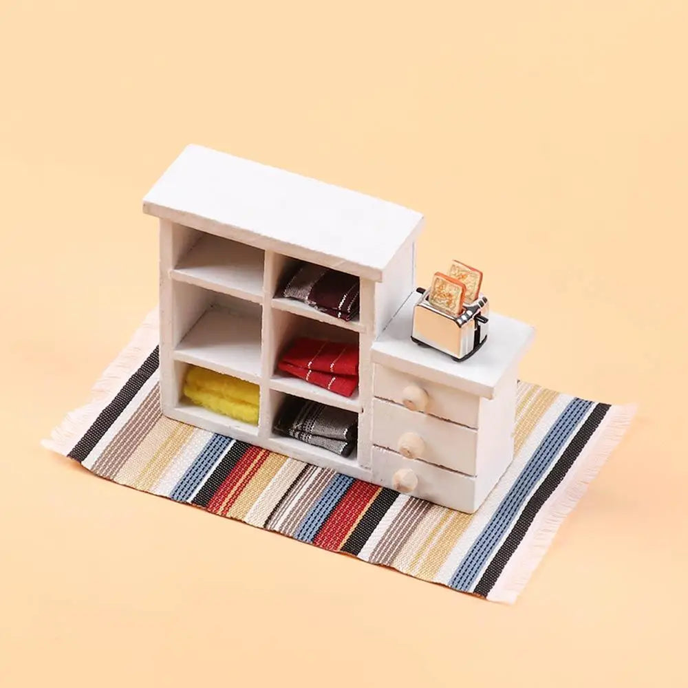 1:12 Échelle de style turc Miniature Dollhouse Tapis – Revêtement de sol pour jouer des accessoires de maison et de poupée